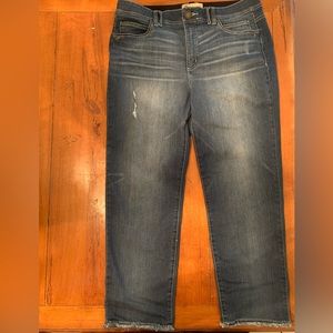 DEMOCRACY Ab TECHNOLOGY DISTRESSED JEANS